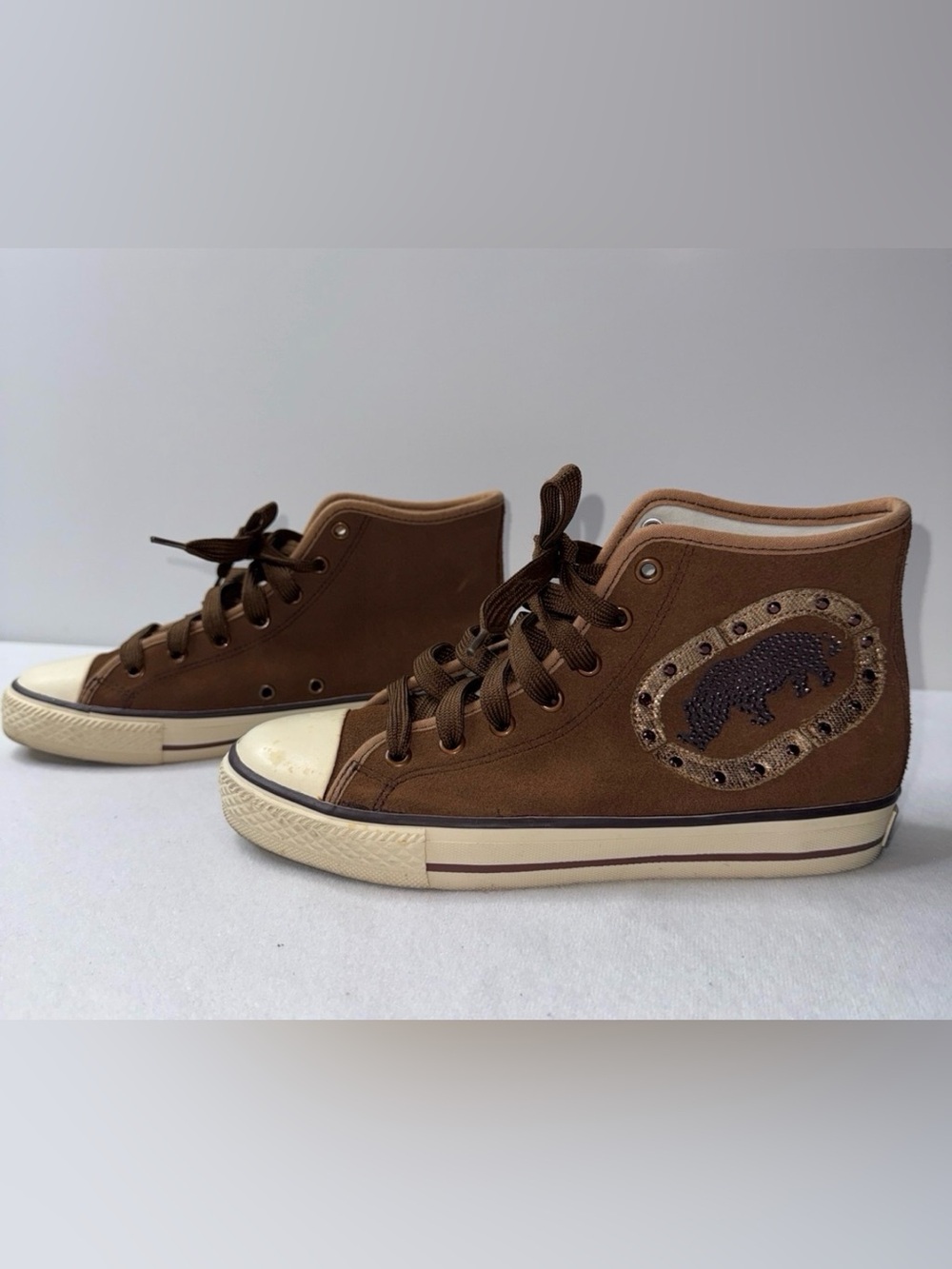 Y2K sneakers with rhinestones